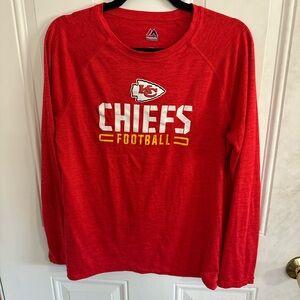 Kansas City Chiefs Red Long Sleeve Tee